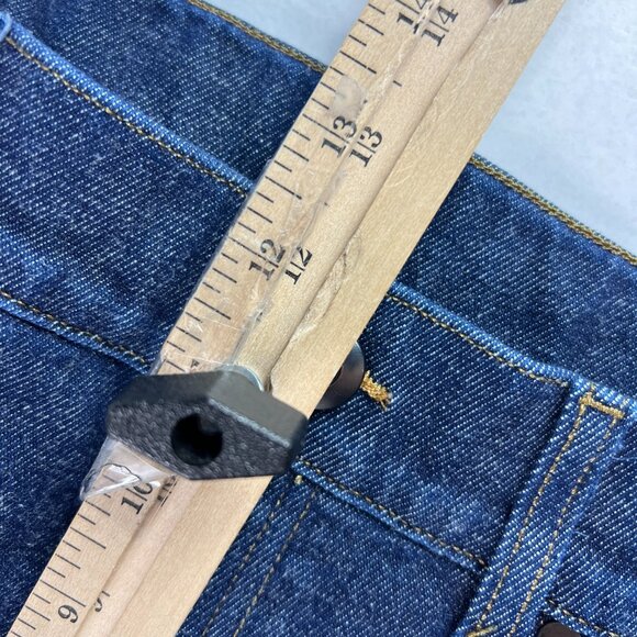 Spanx Jeans Women's 32x32* Pull On High Rise Wide Leg Blue Denim Tag XL #20547R - Picture 15 of 16